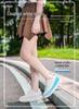 Men's 8CM Height Increasing White Sneakers - Large Size, Thick Sole, Casual Sports Shoes