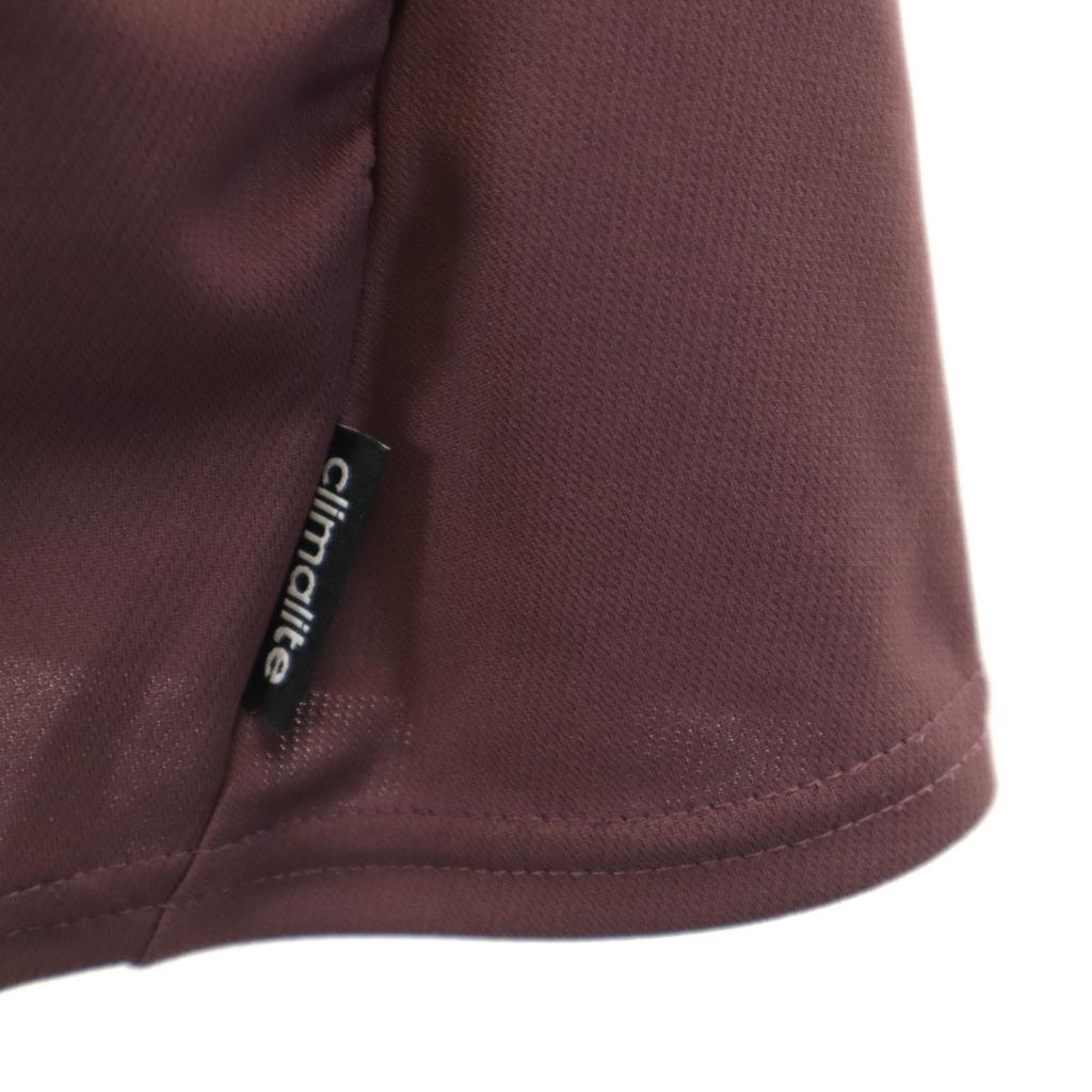 Adidas Short Sleeve Polo Shirt M Brown Women Used