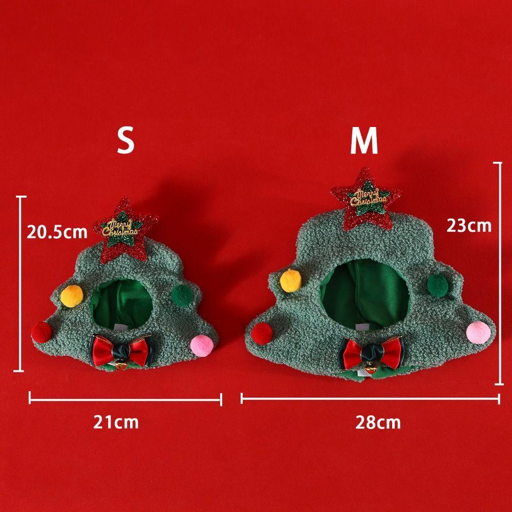 Cute Funny Cat Hat christmas tree Santa Claus Cat Cap Snowman Soft Pet Accessories Party Supplies