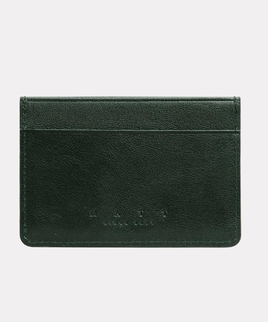 Matt New Vecchio Cowhide Card Holder Green