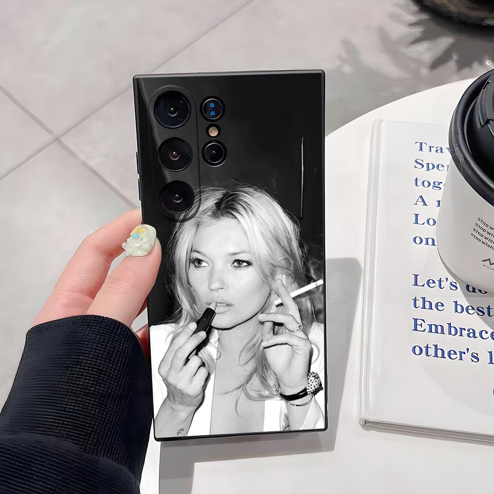 

Sexy Supermodel Kate Moss Phone Case For Samsung S26 Ultra S25 Edge Ultra S23 S22 S21 S20 Ultra Plus S24 Fe Cover Samsung S21 Plus