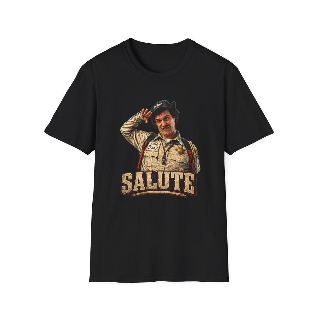 Softstyle T-Shirt, Scary Movie Tee, Special officer Doofy Salute Shirt