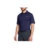 Under Armour Einfarbiges bequemes Golf-Kurzarm-Polohemd Herren Oberteile Marineblau 1378673-411