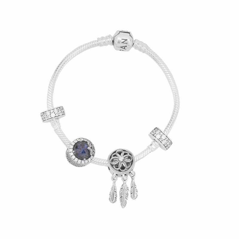 Pandora Jia Qi Rumeng 925 Silver Bracelet Set Women s Silver ZT0356