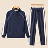 Women's 2024 Autumn Casual Sportswear Set: Long Sleeve Top & Elastic Cuff Straight-Leg Pants.