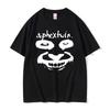 2026 Verano Unisex Top Vintage Camiseta Gráfica de Cara de Aphex Twin Moda Camiseta de Manga Corta Oversize Ligera y Transpirable para un Atuendo Fresco de Verano