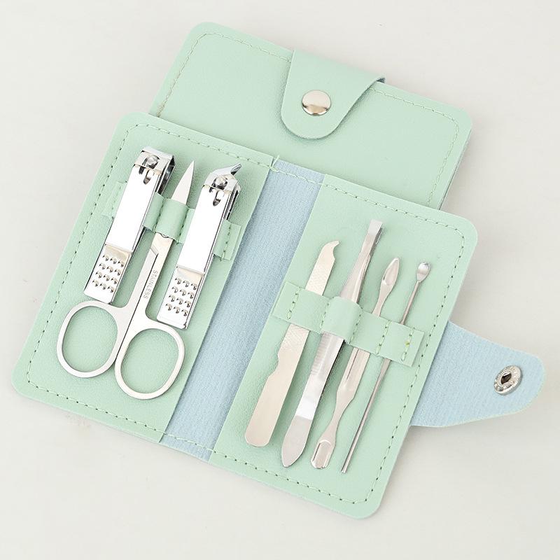7-Piece Manicure Set: Nail Clippers, Pliers, Scissors & LOGO Print Gift Set