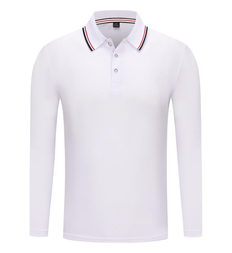 Slim Fit Mens Long Sleeve Business Brand Polo Shirt Classic Stripe Collar Business Casual High Quality Fashion Top Autumn Winter