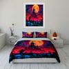 Haunted Castle And Graveyard Scene Exquisite Three-Piece Bedding Set Gift For Kids And Adults
