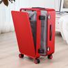20" Aluminum-Magnesium Alloy Carry-On Suitcase with Front & Side Opening, Metal Pull Rod, and 24" Combination Lock.
