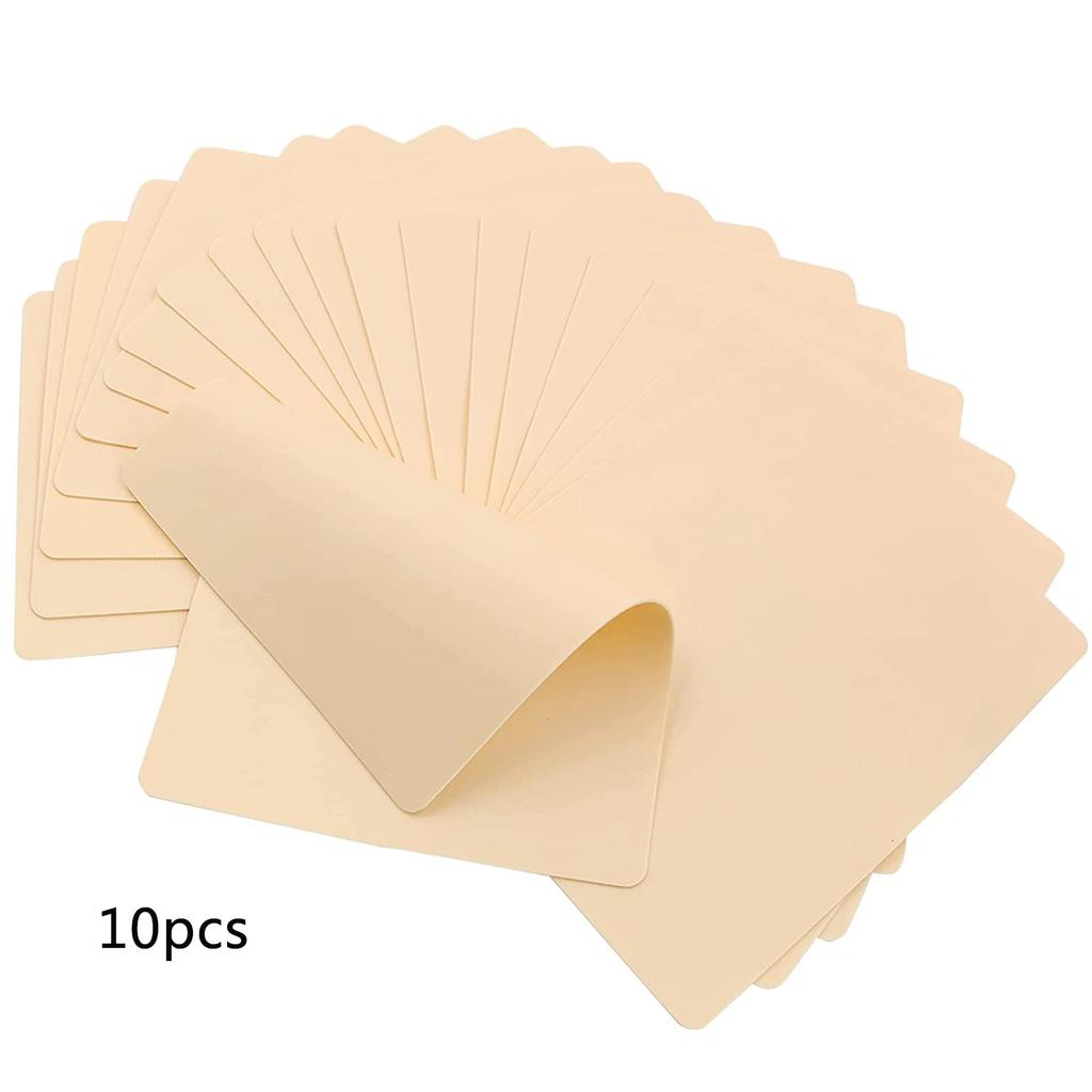 10pcs Tattoo Practice Skin Eyebrow Practice Latex Skin Both Side Synthetic Leather Tattoo Accessories Microblading Practice Skin