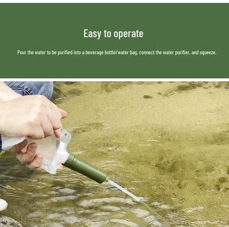 Portable Camping Straw Water Filter and Purifier for Outdoor Use