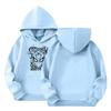 Kids Long Sleeve Pullover Sweatshirt, Loose Fit Letter Print Top for Boys and Girls
