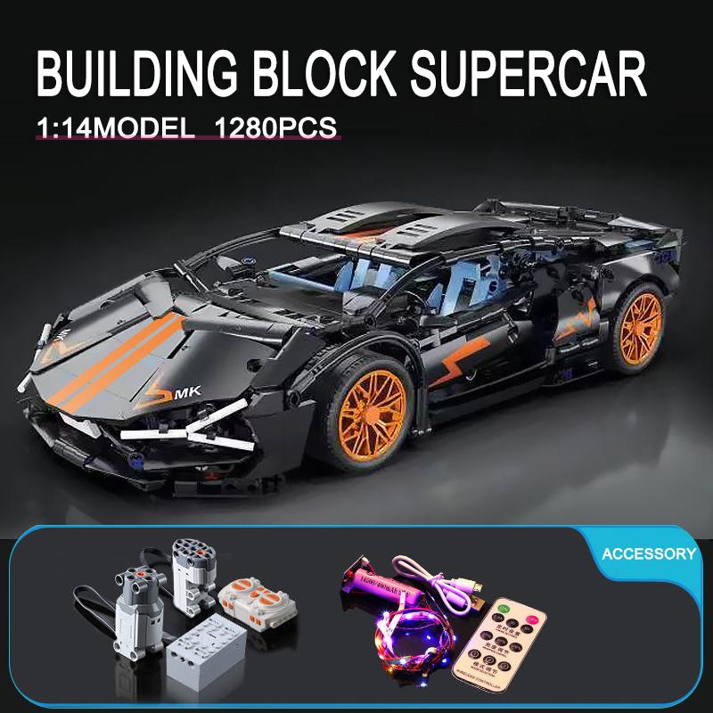 Technical APP Remote Control Moter Power Sport Car Building Blocks Bricks Speed Racing Supercar Sets Toys For Kids Models Gifts