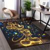 Mickey Mouse,Neon Art,Starry Background Office Carpet Soft Polyester Entrance Carpet Washable Non-slip Machine Washable Indoor Carpet Living