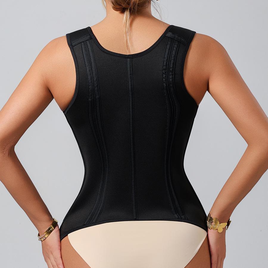 15-Bone Latex Waist Cincher: Shape & Flatten Abdomen, Wearable Outside, Retro Style