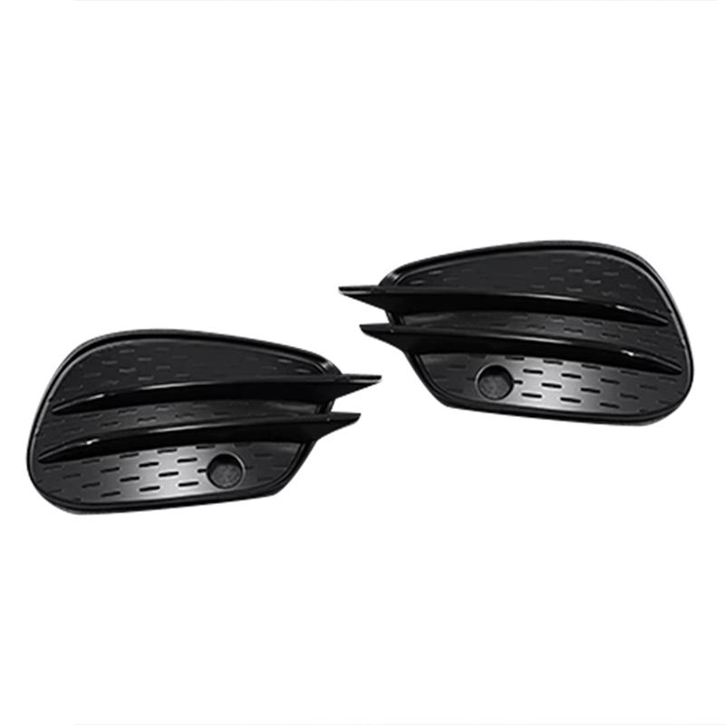 1 Coppia Copertura Trim Lama d'Aria Lampada Fendinebbia Paraurti Anteriore Per Mercedes Benz GLE GLS W166 X166 2015- Griglia Splitter Cromata
