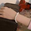 92.5 Silver Irregular Pearl Bracelet