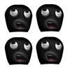 4Pcs Funny Car Headrest Covers Universal Auto Seat Head Rest Protector