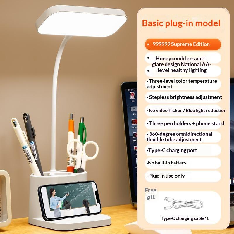Usb Learning Dormitory Bedroom Bedside Reading Night Light Led Desk Lamp Eye Protection Desk College Student Nightlights