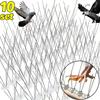 Edelstahl Vogelabwehr Taubenspikes Abwehrmittel Drahtspikes Anti Vogel Eichhörnchen Katzenabwehr für Balkon Dach Garten Zaun