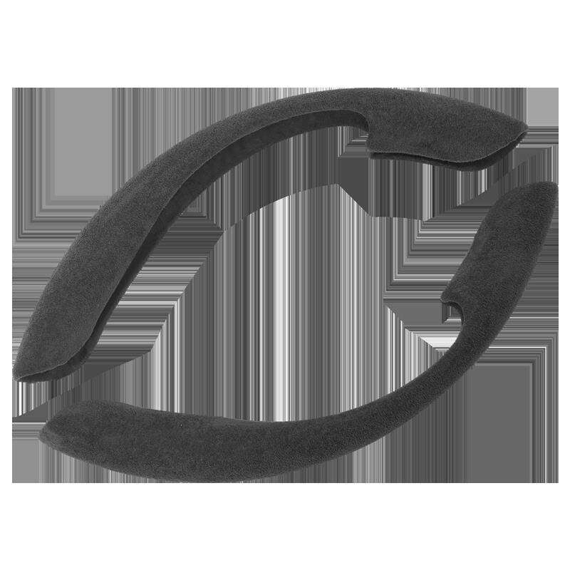 Car Steering Wheel Cover for Men, Suede Leather Handle Cover, D-Type Anti-Slip, Sweat-Absorbent, Universal for All Seasons, Modification Accessories