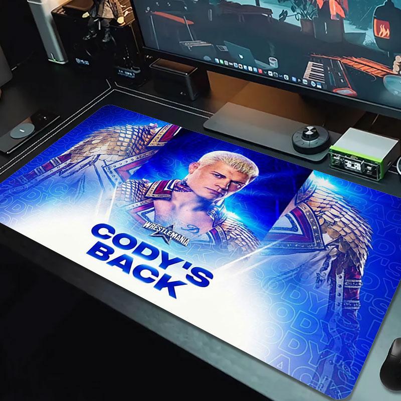 Cody Rhodes Large Size Mouse Pad Large Gaming Table Cushion Non-slip Laptop Tablet Big Mousepad XXL Mat Mini PC Playmat With Lock Edge