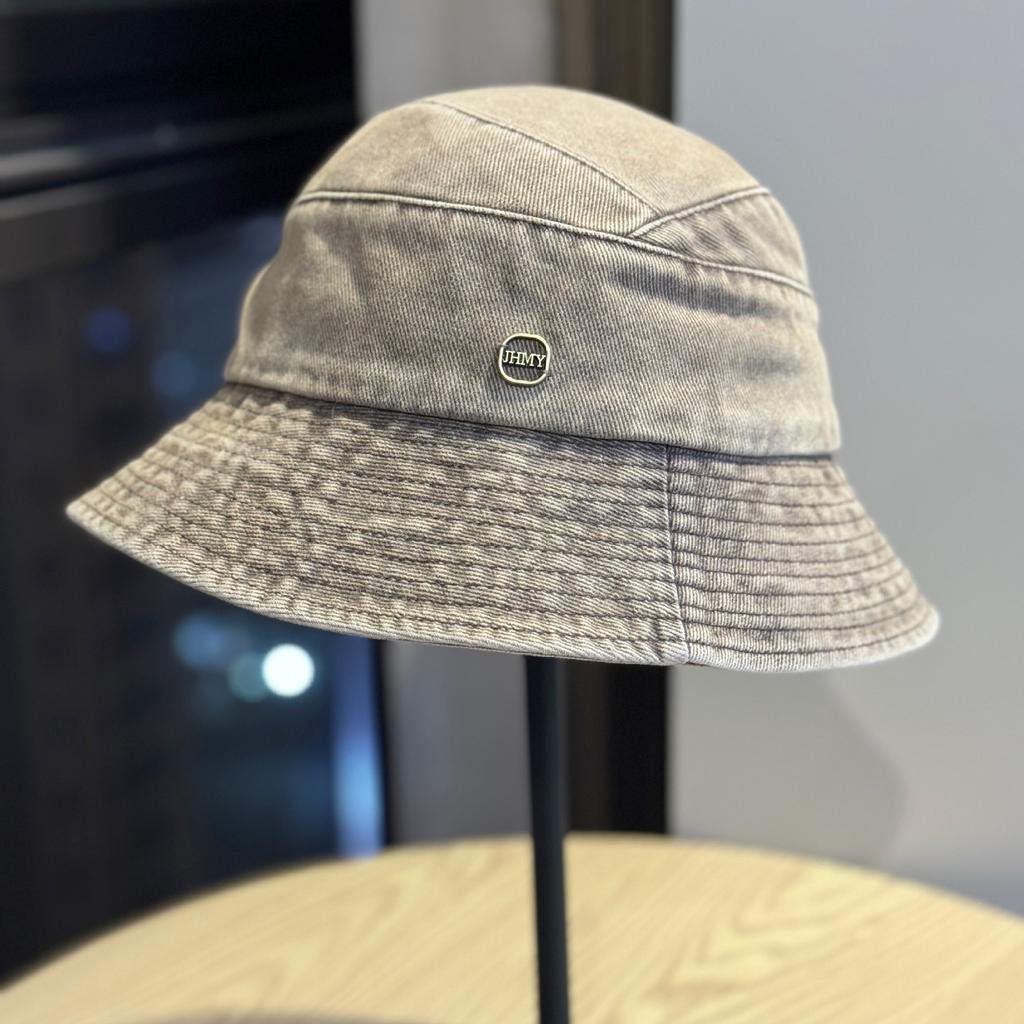 2026Simple retro washed distressed fisherman hat for women, new spring-summer style, makes the face look smaller, versatile sun-shading bucket hat