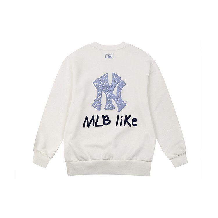 MLB Like Collection Sweatshirts Unisex White Crew Neck Moderate Regular 31MT22961-50I
