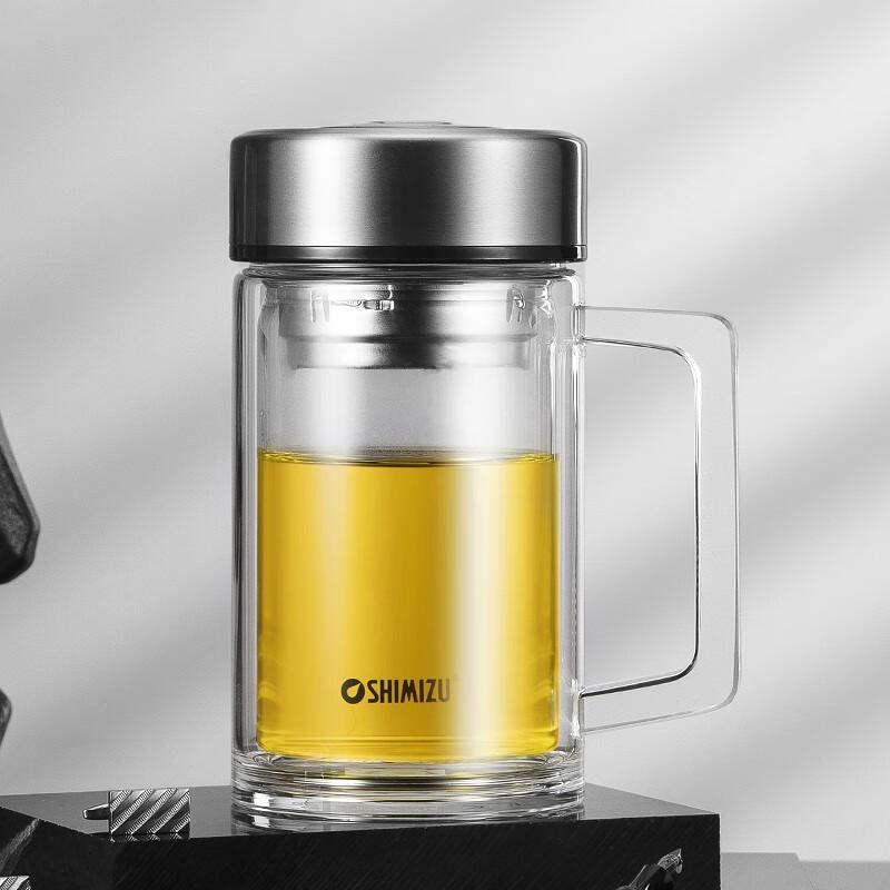 SM-8031 Double-Layer Glass Tea Infuser Cup