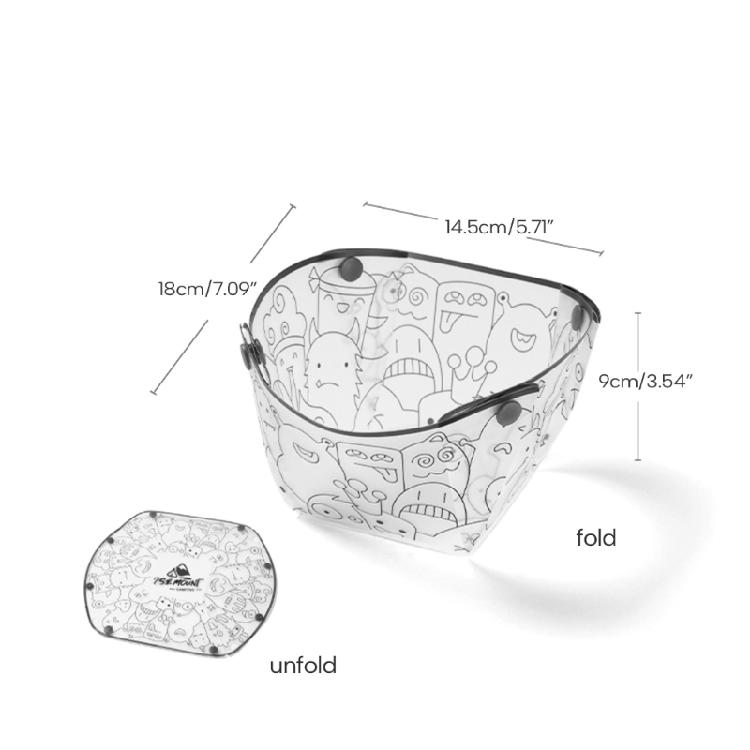 Lightweight Folding Bowl Plate Cup Filter Portable Plastic Picnic Tableware