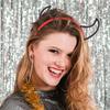 Devil Horns Headband Halloween Demon Red Rhinestones Costume Accessories Cosplay Party Cow Horns Headband Halloween Headbands