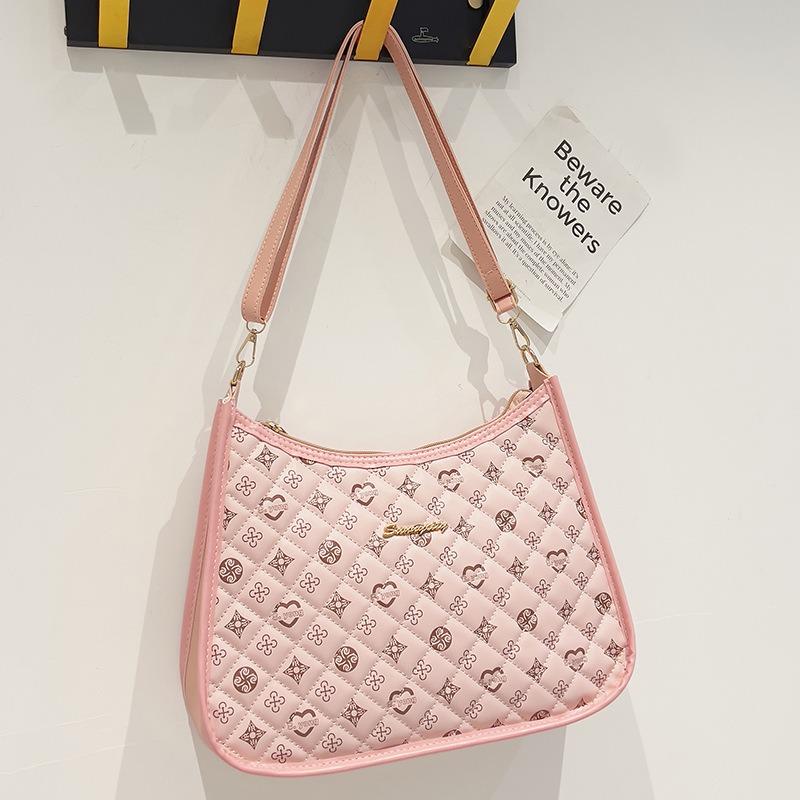 Large Capacity Underarm Bag New Women's Bag Casual Versatile Printed Shoulder Bag Niche Design Tote Bag