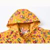 Ropa para niños, linda chaqueta con botones para niñas, primavera y otoño, chaqueta cortavientos con capucha y manga larga estampada para niños