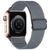 Adjustable Apple Watch Strap with Japanese Buckle - Single Loop Woven Elastic Nylon Compatible with iWatch