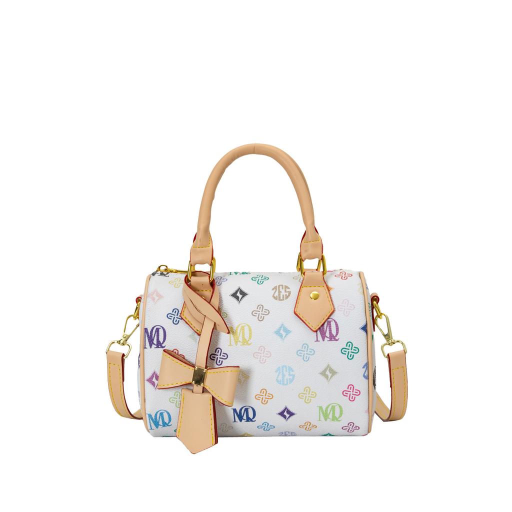 Wholesale Fashion Personality Printed Portable Pillow Bag Women's Casual Versatile Temperament Commuter Boston Bag