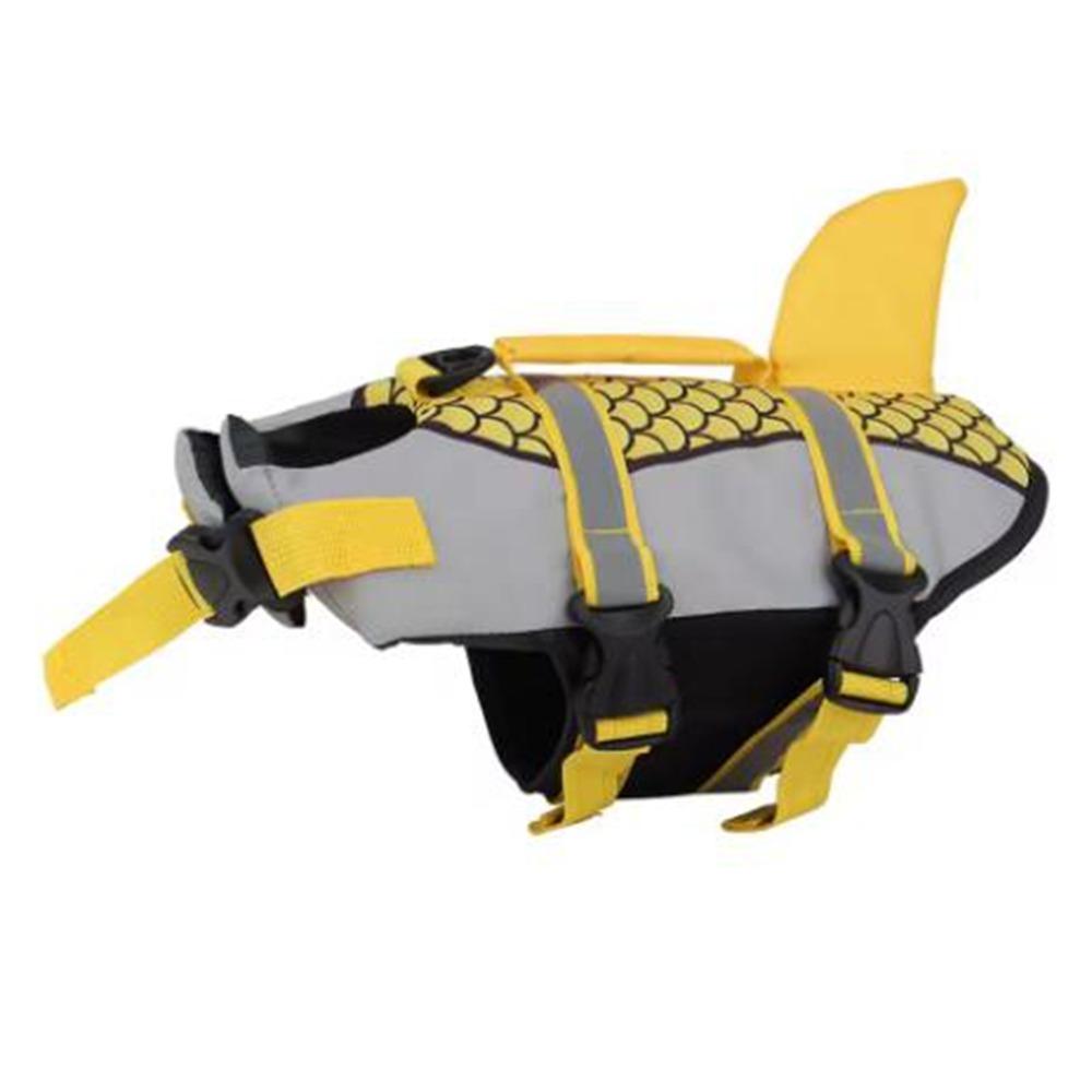 Enhanced Buoyancy Dog Swimsuit Reflective Dogs Swimming Clothes Shark Dog Life Jacket  For Dogs