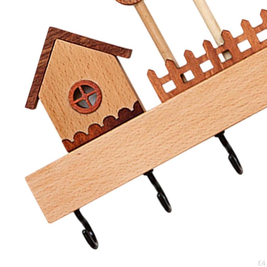 Key Holder Hooks Wall Hanger Rack Bathroom Bag Ornament Belt Office Doorway Bedroom Farmhouse