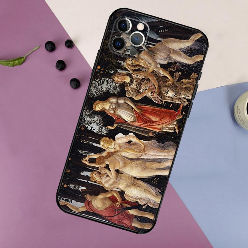 Renaissance art Painting Phone Case For iPhone 16 15 14 13 12 11 17 Pro Max 13 mini 16 Plus 16e 17 Air Bumper Cover