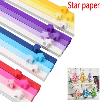 540 STÜCK 1CM x 24CM Glückssterne Papierstreifen Origami Kinder DIY Handarbeiten Machen Wohndekor Geburtstagsgeschenk Hochzeit Faltarbeiten
