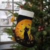 Christmas Decoration Fireplace Hanging Stocking 1pc 1pcs Rustic Black Cat Stocking Decoration - Soft Fireplace
