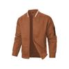 Men's Casual Zip Up Stand Collar Sweatshirt Jacket in Plaid and Colors