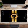 Flammende Wölfe Emblem Wanderer Mauspads, Gaming-Mauspad, Tastaturmatte, Schreibtischdekoration für Computer-Notebook, Fan-Geschenk, Geburtstagsgeschenk