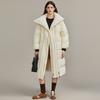 Elle 90 White Duck Down Long Down Jacket Winter Coat Lapel Thick Warm Elegant Outerwear Women outerwear EY36425