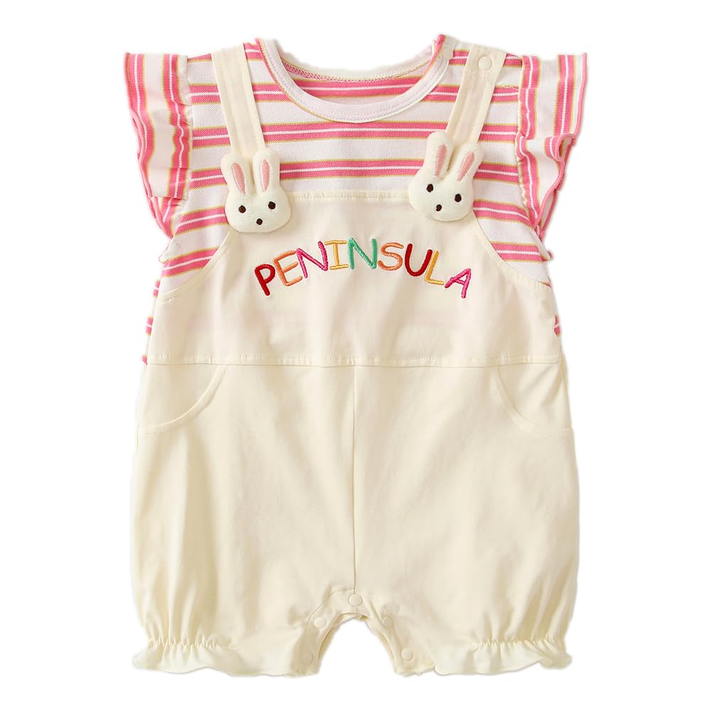 

Reegoo Peter Baby Short Sleeve Romper Pink Size Summer Newborn Clothes Girl s Coverall, Striped, 90, 18-24 Months, Clothes,