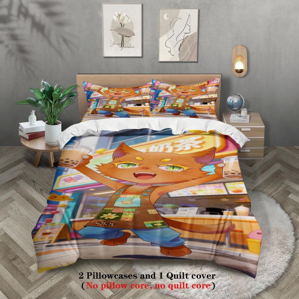 Cute Softville Cozy Town Fern The Quilt Fox Bedding Set With Duvet Cover Pillowcase For Children'S Bedroom Decor