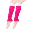 Christmas Knitted Leg Cover Candy Color Leg Warmer Stacked Christmas Leg Sleeve Thickened Foot Cover Strap Leg Socks Girls
