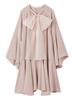 Big Ribbon Flare Dress CWFO255063CPNK38