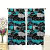 2 pieces - Geometric pattern Jurassic dinosaur printed curtains   window decorations   home decorations   room decorations