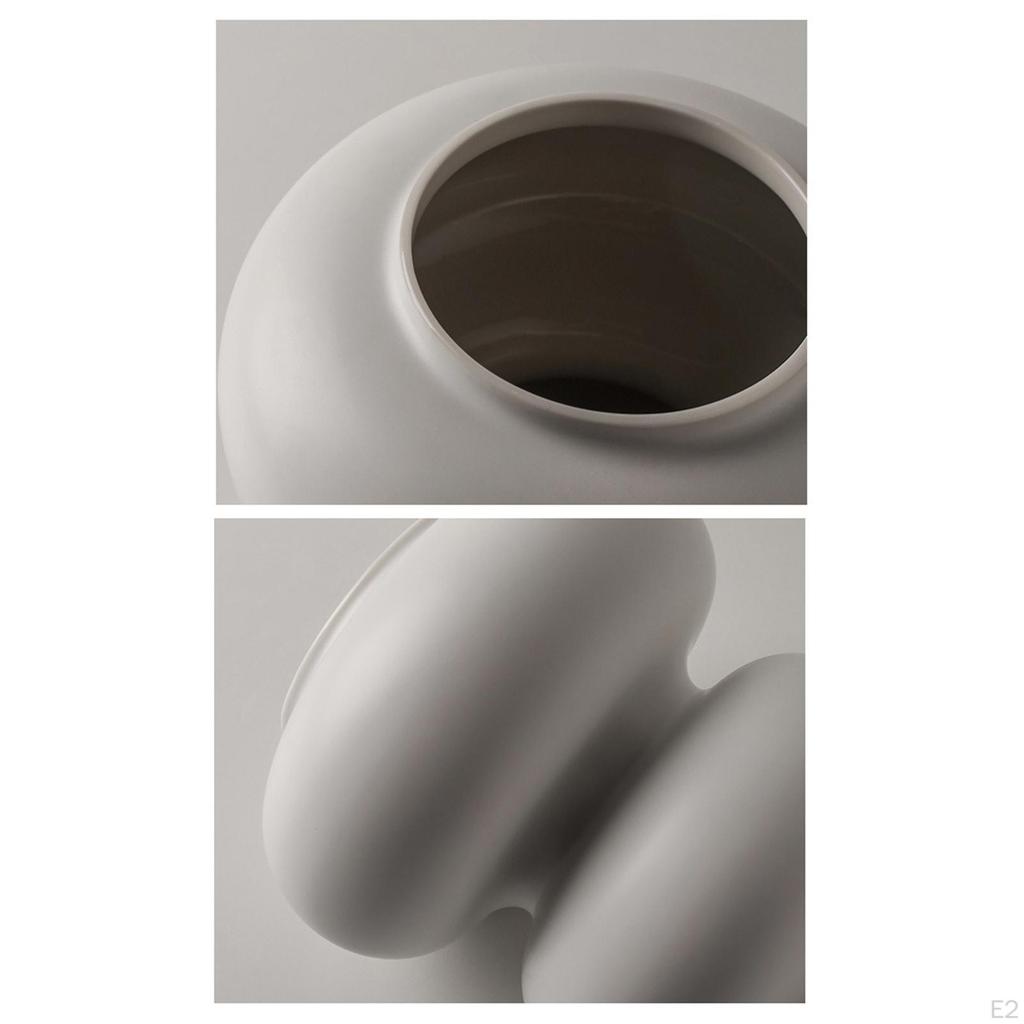 Creative Modern Flower Vase Ornament Flowerpot for Office Room Decor